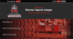 Desktop Screenshot of esuwarriorssportscamps.com